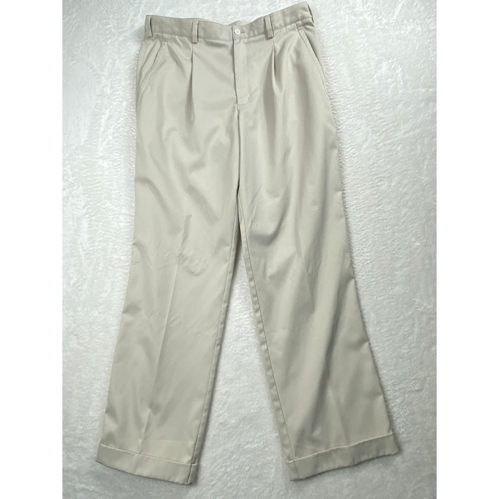 Nike‎ Golf Men's Classic Khaki Golf Pants Polyester Performance Trousers 34x32